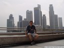 self-portrait, singapore skyline