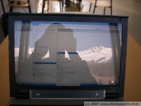 snowy mountain reflection