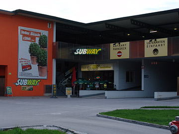 subway sandwiches - wörgl, austria