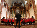 wilten boys' choir in st. rochus church, vienna
