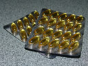 omega-3 fish oil dragées, made from salmon oil