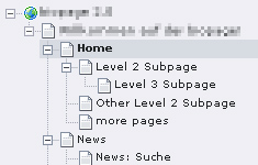 my typo3 page-tree