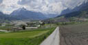 panorama: das inntal || foto details: 2004-05-01, absam / austria, Sony Cybershot DSC-F717. keywords: panoramic