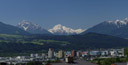 panorama: view towards innsbruck (section)