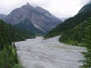 the lechtal valley - natural fluvial landscape