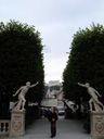 phooning statues in mirabell garden