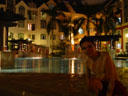 self portrait at the pool