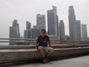 self-portrait, singapore skyline