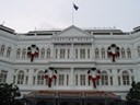 the raffles hotel, with christmas decoration. 2005-11-10, Sony Cybershot DSC-F717.