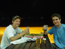 pizza for dinner - victor (sweden) and me