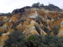 the pinnacles, colourful sandstone formations. 2005-12-01, Sony Cybershot DSC-F717.