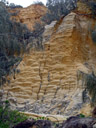 the pinnacles (die gipfel) - farbenfrohe sandstein-formationen || foto details: 2005-12-01, fraser island / qld / australia, Sony Cybershot DSC-F717.