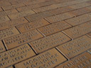 at don street: cobblestones containing all the names of the residents at the time the street was paved