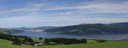 panorama: otago harbour. 2005-12-30, Sony Cybershot DSC-F717. keywords: otago peninsula