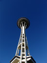 die space needle || foto details: 2006-02-10, seattle, wa, usa, Sony DSC-F717. keywords: blue, white