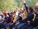 fröhliche kinder || foto details: 2006-06-09, walchsee / austria, Sony Cybershot DSC-F828.