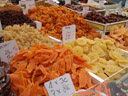 dried fruit, at a market in denia
