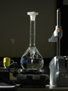 just a regular volumetric flask and magnetic stirrer. 2007-01-12, Sony DSC-P93.