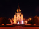 timisoara orthodox cathedral (built 1936-1946), at night