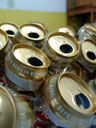 we made a miniature choir from empty beer-cans. 2007-04-14, Sony F828.