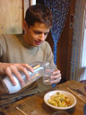 tom, gnocchi lunch at nota's place