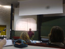 when he had finished saying "i can do powerpoint, but i prefer overhead transparencies", it took him 3 minutes to switch on the overhead projector.