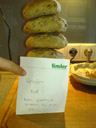 "belongs to me! don't eat, unless you are me." - can you tell we like mom's homemade bread?