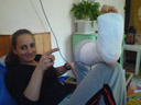 barbara says "ouchie!"