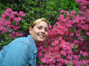 nadja unknowingly pollinates a rhododendron