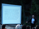 witzig, wenn die professoren genau die fehler machen, vor denen sie uns immer warnen: optimale powerpoint-präsentation || foto details: 2007-06-08, piburger see, austria, Sony F828.