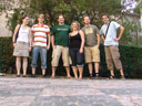 most unusual prague group photo #2 - anna, fritz, philipp, nicole, stefan, markus