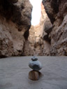 a little cairn - they're typically used to mark the way on alpine hiking routes