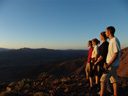 watching the sunset from the top - markus, annemarie, miriam, christian