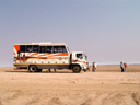 der bus || foto details: 2007-09-03, welwitschia plains, namibia, Sony F828.