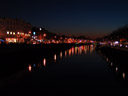 river liffey at night. 2008-02-11, Sony F828.