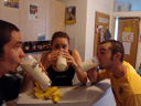 extreme banana milkshake consumption w/ barbara & chris