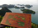 view of the other islands that form ang thong national park. 2008-08-18, Sony F828. keywords: ko mai pud, ko wa yai, ko ngam, ko hua klong, ko rork, ko pae yat, ko chang som, ko mae ko, ko wua talap, ko wa noi, ko thong tang thaeng, ko hin dap, ko wua kantang, ko sam sao, ko no raet, ko pee