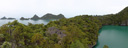 panorama: die talay nai lagune mit blick aufs meer || foto details: 2008-08-19, ang thong national park, thailand, .