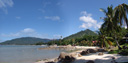 panorama: lamai beach (hat lamai) || foto details: 2008-08-21, koh samui, thailand, .