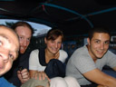 me, stefan, lisa & mathias - i think the usual maximum number of tuktuk passengers is two