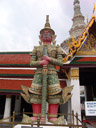 suriyaphob, one of twelve giant demons (yaksha) that guard the gates of wat phra kaew