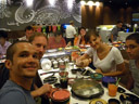 ich, stefan, lisa & mathias, running sushi