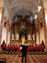 wilten boys' choir in st. rochus church, vienna