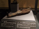 vermutlich der älteste dokumentierte fall der morgenlatte: osiris-mumie mit amuletten (180-145 v. chr.) || foto details: 2008-09-21, vienna, austria, Sony F828. keywords: kunsthistorisches museum wien, vienna
