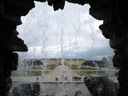 schönbrunn palace, view through the neptune well. 2008-09-22, Pentax W60. keywords: neptune fountain