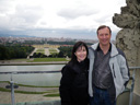 cindy and larry, on top of the gloriette
