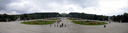 panorama: schlosspark und grosses parterre, schloss schönbrunn || foto details: 2008-09-22, vienna, austria, .