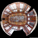 panorama of the marble hall, fisheye projection