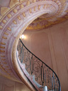 spiral staircase between the library and church. 2008-09-23, Sony F828.