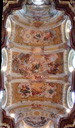 vertical panorama: ceiling frescoes, st. peter and paul collegiate church